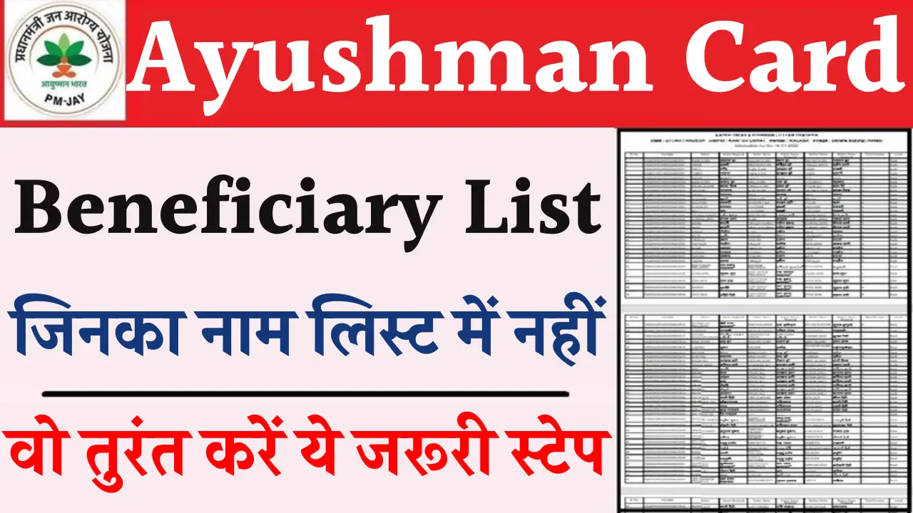 Ayushman Card Beneficiary List